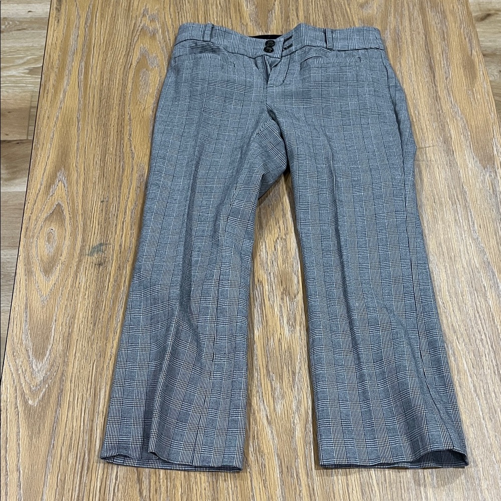 Anthropologie Essential Flare Pants in Black and Gray